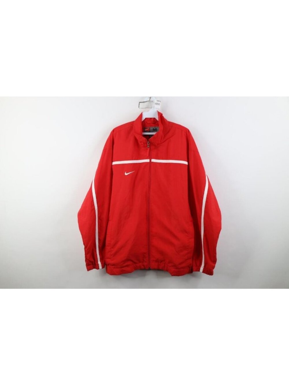 Vintage Y2K Nike Mens Medium Travis Scott Mini Swoosh Zip Windbreaker Jacket Red
